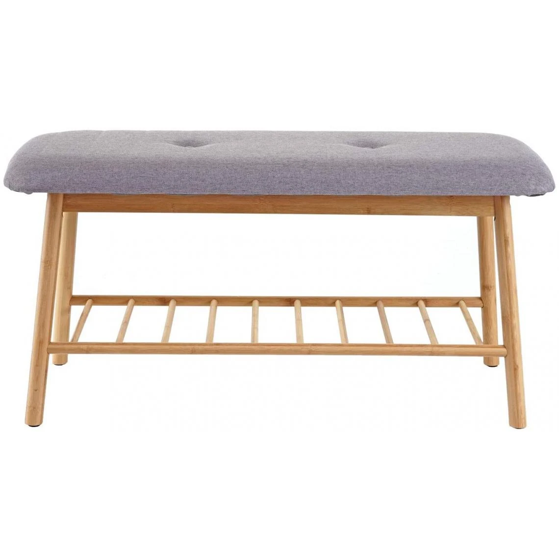 Decoshop26 Banc étagère à Chaussures Assise Rembourrée Bambou 44x90x34cm BAN0... 4 Decoshop26 Banc étagère à Chaussures Assise Rembourrée Bambou 44x90x34cm BAN0... – Image 2