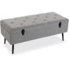 Versa Banc Malle De Rangement En Tissu 102 Cm Gris -Vente-unique shop banc malle de rangement en tissu 102 cm gris 10693994 27849798 1140x1140