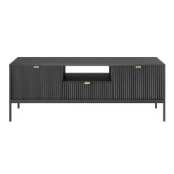 Vente-unique Meuble TV Avec 2 Portes, 1 Tiroir Et 1 Niche - Noir - LIOUBA 9 Vente-unique Meuble TV Avec 2 Portes, 1 Tiroir Et 1 Niche - Noir - LIOUBA -Vente-unique shop banc tv liouba 13200742 35862592 1140x1140