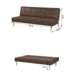 Tbs Banque Convertible Clic-clac 2 Places - Simili Marron - L 178 X P 89 X... -Vente-unique shop banque convertible clic clac 2 places simili marron l 178 x p 89 x h 78 cm jenny 14070030 39073284 1140x1140