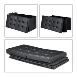 HELLOSHOP26 Banquette Avec Espace De Rangement à Couvercle En Cuir Artificiel 75 ... -Vente-unique shop banquette avec espace de rangement a couvercle en cuir artificiel 75 cm noir 1300003722 11031894 28815650 1140x1140