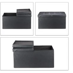 HELLOSHOP26 Banquette Avec Espace De Rangement à Couvercle En Cuir Artificiel 75 ... -Vente-unique shop banquette avec espace de rangement a couvercle en cuir artificiel 75 cm noir 1300003722 11031894 28815652 1140x1140