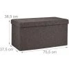 HELLOSHOP26 Banquette Avec Espace De Rangement Pliable Rembourré Couvercle Rabatt... -Vente-unique shop banquette avec espace de rangement pliable rembourre couvercle rabattable marron 1300003732 11031972 28815968 1140x1140