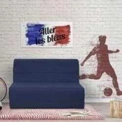 SANS MARQUE Banquette BZ 140x190 - Tissu Bleu Marine - MELISSA -Vente-unique shop banquette bz 140x190 tissu bleu marine melissa 11482702 30022338 1140x1140