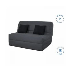 Banquette BZ Dunlopillo - Tissu Gris + 2 Coussins Noir - L 140 X P 99 ... -Vente-unique shop banquette bz dunlopillo tissu gris 2 coussins noir l 140 x p 99 x h 98 cm alice 8957137 23183223 1140x1140