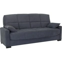 CSTORE Banquette Clic Clac 3 Places - Tissu Gris Anthracite - Style Contempor... -Vente-unique shop banquette clic clac 3 places tissu gris anthracite style contemporain l223 11528178 30204832 1140x1140