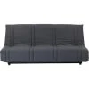 SANS MARQUE Banquette Clic Clac 3 Places - Tissu Noir - Style Contemporain - L 193...