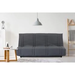 SANS MARQUE Banquette Clic Clac 3 Places - Tissu Noir - Style Contemporain - L 193... -Vente-unique shop banquette clic clac 3 places tissu noir style contemporain l 193 x p 92 cm 12971038 35198648 1140x1140