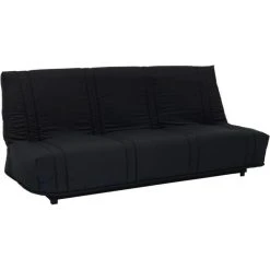 SANS MARQUE Banquette Clic Clac 3 Places - Tissu Noir - Style Contemporain - L 193... -Vente-unique shop banquette clic clac 3 places tissu noir style contemporain l 193 x p 92 cm 12971042 35198670 1140x1140