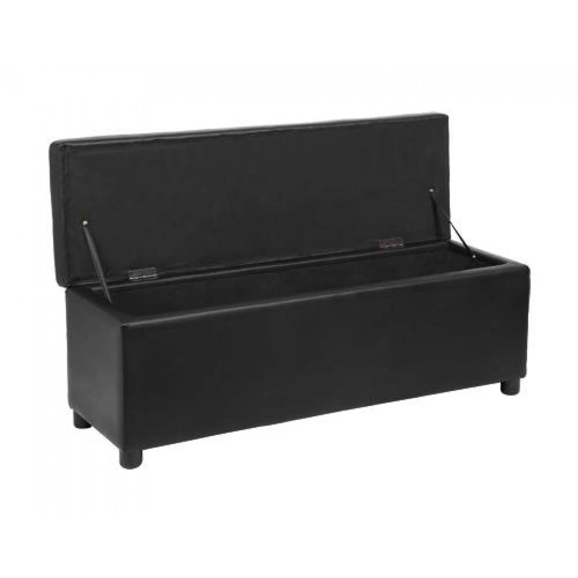 Decoshop26 Banquette Coffre Avec Espace De Rangement Similicuir Noir 119x38x45cm ... 4 Decoshop26 Banquette Coffre Avec Espace De Rangement Similicuir Noir 119x38x45cm ... – Image 2