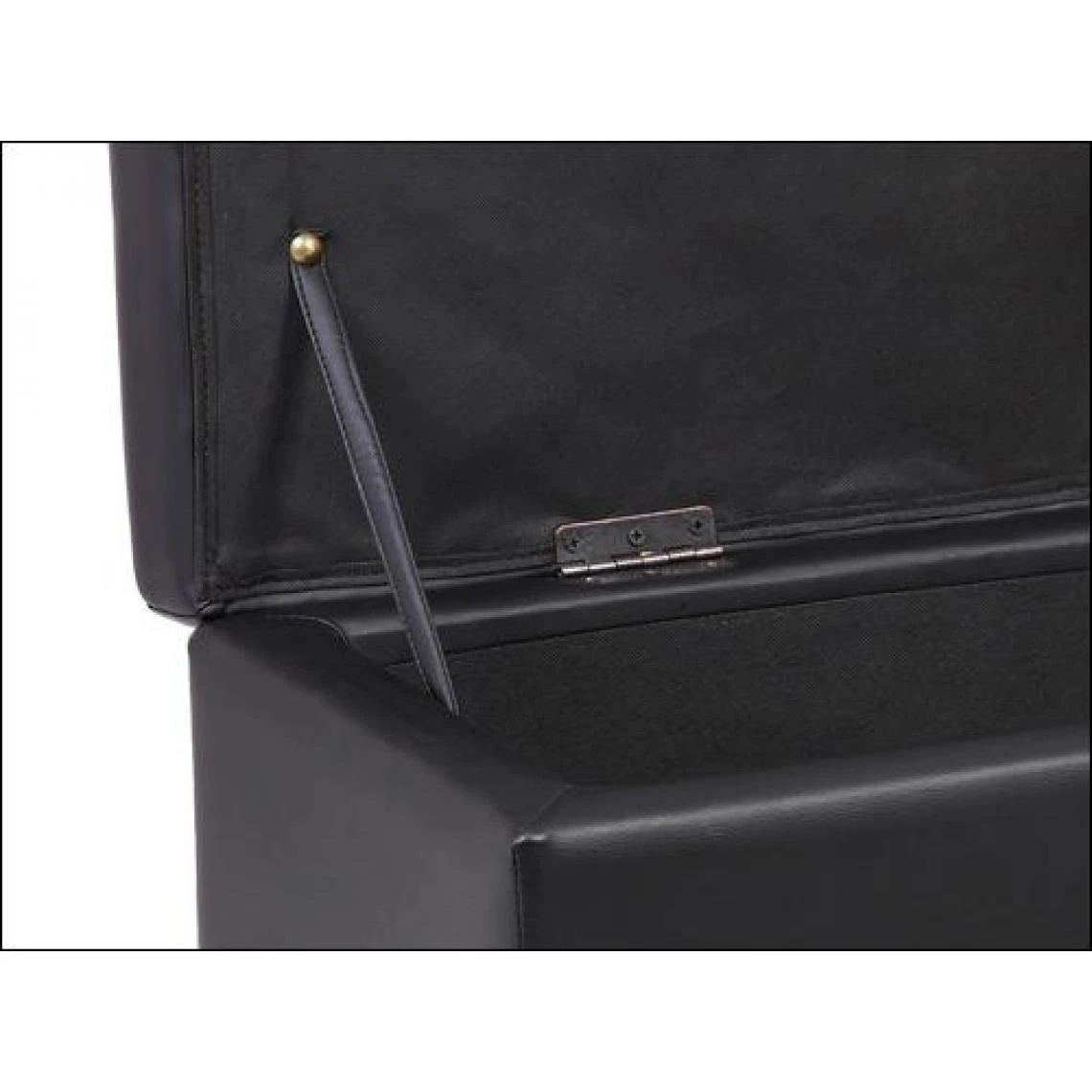 Decoshop26 Banquette Coffre Avec Espace De Rangement Similicuir Noir 119x38x45cm ... 5 Decoshop26 Banquette Coffre Avec Espace De Rangement Similicuir Noir 119x38x45cm ... – Image 3