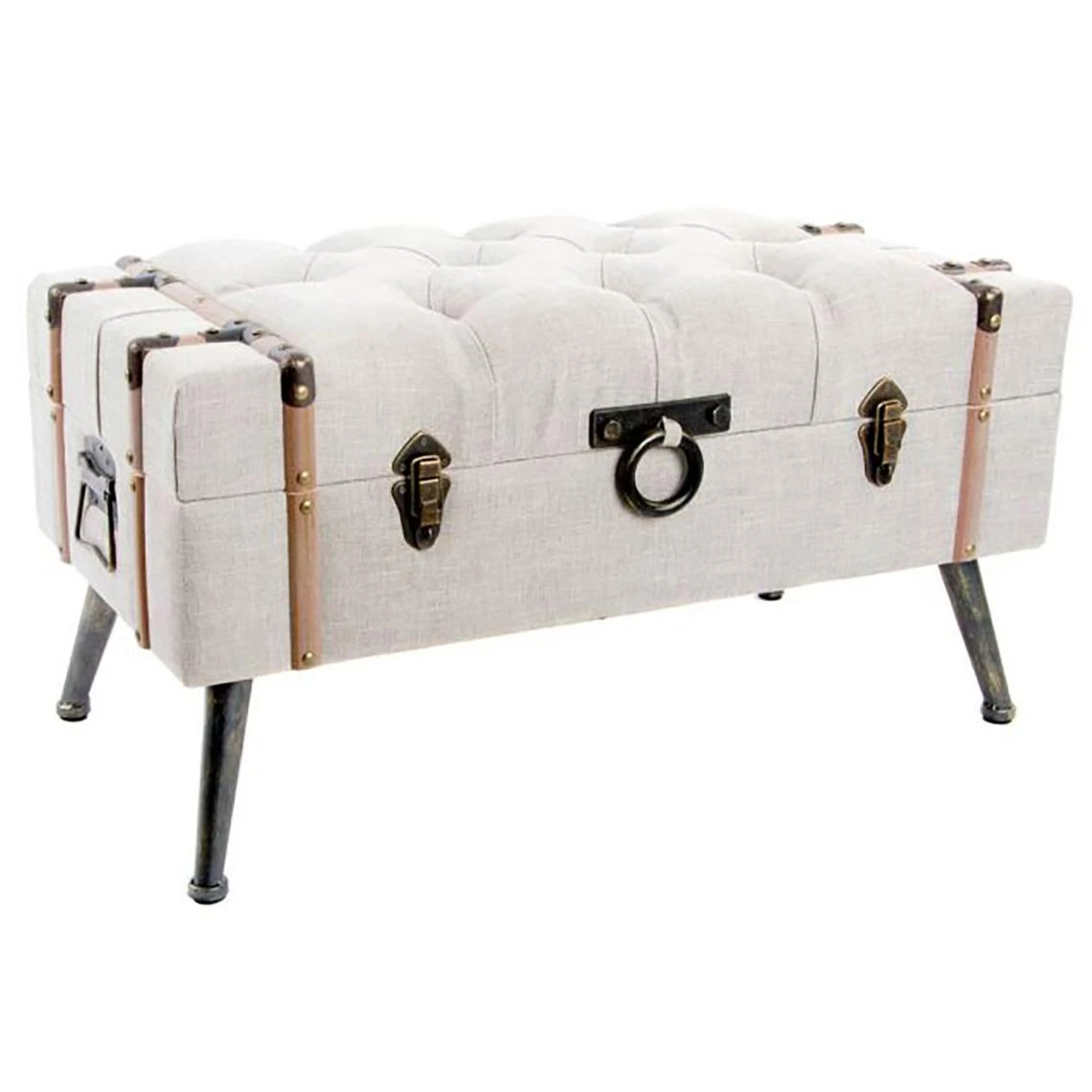 Pegane Banquette Coffre En MDF Coloris Beige - Longueur 82 X Profondeur 42 X ... 3 Pegane Banquette Coffre En MDF Coloris Beige - Longueur 82 X Profondeur 42 X ...