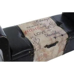 Pegane Banquette Coffre En MDF Coloris Noir/Beige - Longueur 113 X Profondeur... -Vente-unique shop banquette coffre en mdf coloris noirbeige longueur 113 x profondeur 40 x hauteur 61 cm 13601018 37358712 1140x1140