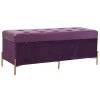 Pegane Banquette Coffre En MDF Et Velours Coloris Pourpre Et Pieds Doré - Lo... 1 Pegane Banquette Coffre En MDF Et Velours Coloris Pourpre Et Pieds Doré - Lo... -Vente-unique shop banquette coffre en mdf et velours coloris pourpre et pieds dore longueur 115 x profondeur 43 x hauteur 46 cm 13600878 37358054 1140x1140