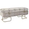 Pegane Banquette Coffre En Métal Coloris Beige Et Pieds Doré - Longueur 125... -Vente-unique shop banquette coffre en metal coloris beige et pieds dore longueur 125 x profondeur 45 x hauteur 50 cm 13600918 37358246 1140x1140