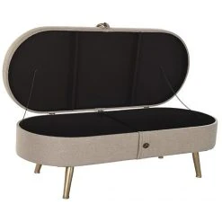 Pegane Banquette Coffre En Métal Coloris Beige - Longueur 114 X Profondeur 4... -Vente-unique shop banquette coffre en metal coloris beige longueur 114 x profondeur 44 x hauteur 40 cm 13601014 37358698 1140x1140