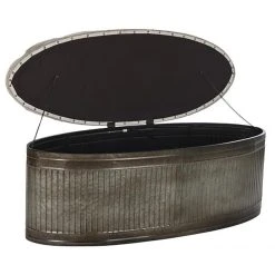 Pegane Banquette Coffre En Métal Coloris Beige - Longueur 121 X Profondeur 4... -Vente-unique shop banquette coffre en metal coloris beige longueur 121 x profondeur 44 x hauteur 475 cm 13600892 37358128 1140x1140