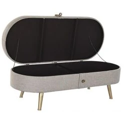 Pegane Banquette Coffre En Métal Coloris Gris - Longueur 114 X Profondeur 44... -Vente-unique shop banquette coffre en metal coloris gris longueur 114 x profondeur 44 x hauteur 43 cm 13600882 37358080 1140x1140