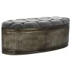 Pegane Banquette Coffre En Métal Coloris Gris - Longueur 117 X Profondeur 42... -Vente-unique shop banquette coffre en metal coloris gris longueur 117 x profondeur 42 x hauteur 47 cm 13600944 37358370 1140x1140