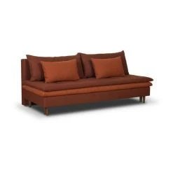 SANS MARQUE Banquette Convertible 3 Places MASSA - Tissu Rouge - L 195 X P 86 X H ... -Vente-unique shop banquette convertible 3 places massa tissu rouge l 195 x 12775346 626120 1140x1140