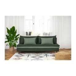 SANS MARQUE Banquette Convertible 3 Places MASSA - Tissu Vert Kaki - L 195 X P 86 ... 8 SANS MARQUE Banquette Convertible 3 Places MASSA - Tissu Vert Kaki - L 195 X P 86 ... -Vente-unique shop banquette convertible 3 places massa tissu vert kaki l 1 12775344 626088 8 1140x1140