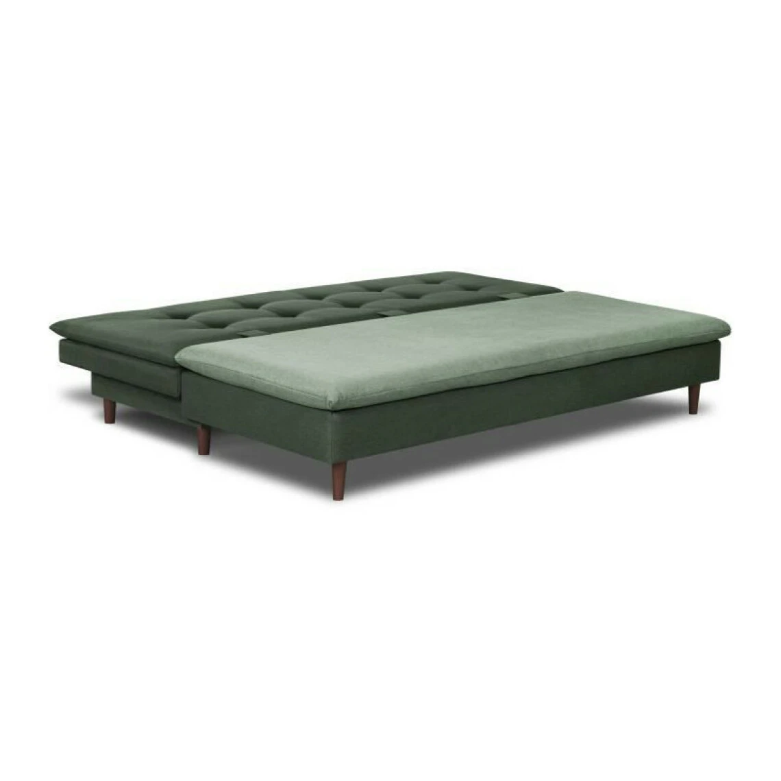 SANS MARQUE Banquette Convertible 3 Places MASSA - Tissu Vert Kaki - L 195 X P 86 ... 6 SANS MARQUE Banquette Convertible 3 Places MASSA - Tissu Vert Kaki - L 195 X P 86 ... – Image 4