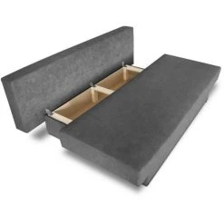 Marque Generique Banquette Convertible PIRY 3 Places - Tissu Gris - Classique - L 187 X... -Vente-unique shop banquette convertible piry 3 places tissu gris classique l 187 x p 88 cm 3215524 23225325 1140x1140