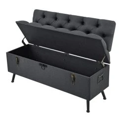 En.casa Banquette De Rangement Malmöhus Siège Rabattable Gris Foncé [en.cas... -Vente-unique shop banquette de rangement malmohus siege rabattable gris fonce encasa 11548190 30279614 1140x1140