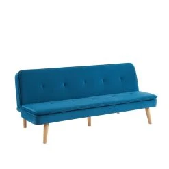 Baita Banquette ELIO Convertible Velours Bleu 3 Places -Vente-unique shop banquette elio convertible velours bleu 3 places 13608172 37402674 1140x1140