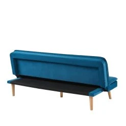 Baita Banquette ELIO Convertible Velours Bleu 3 Places -Vente-unique shop banquette elio convertible velours bleu 3 places 13608172 37402678 1140x1140