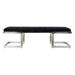 Pegane Banquette En Acier Coloris Noir - Longueur 140 X Profondeur 40 X Haute... -Vente-unique shop banquette en acier coloris noir longueur 140 x profondeur 40 x hauteur 40 cm 13600924 37358276 1140x1140