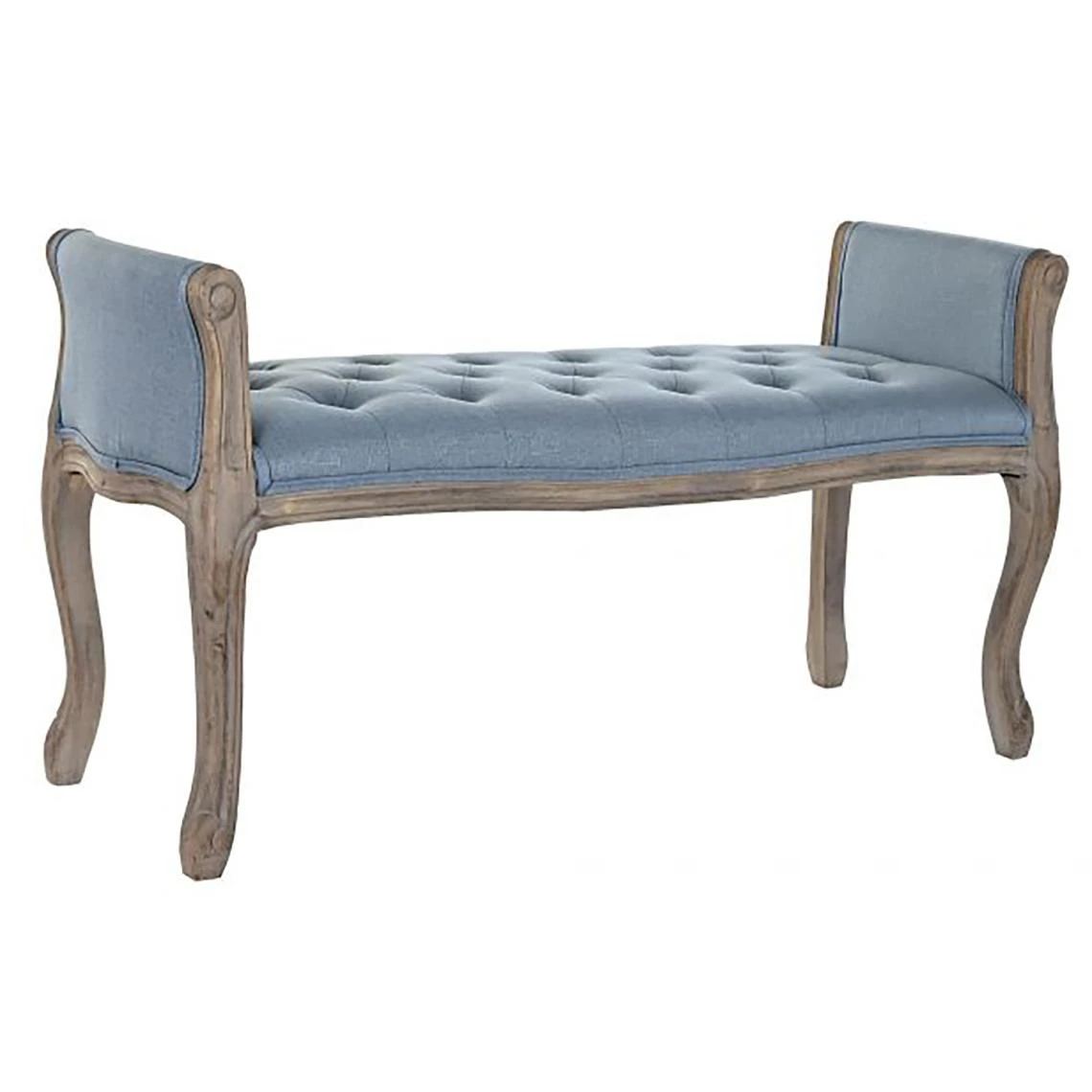 Pegane Banquette En Bois De Caoutchouc Coloris Bleu- Longueur 109 X Profondeu... 4 Pegane Banquette En Bois De Caoutchouc Coloris Bleu- Longueur 109 X Profondeu... – Image 2