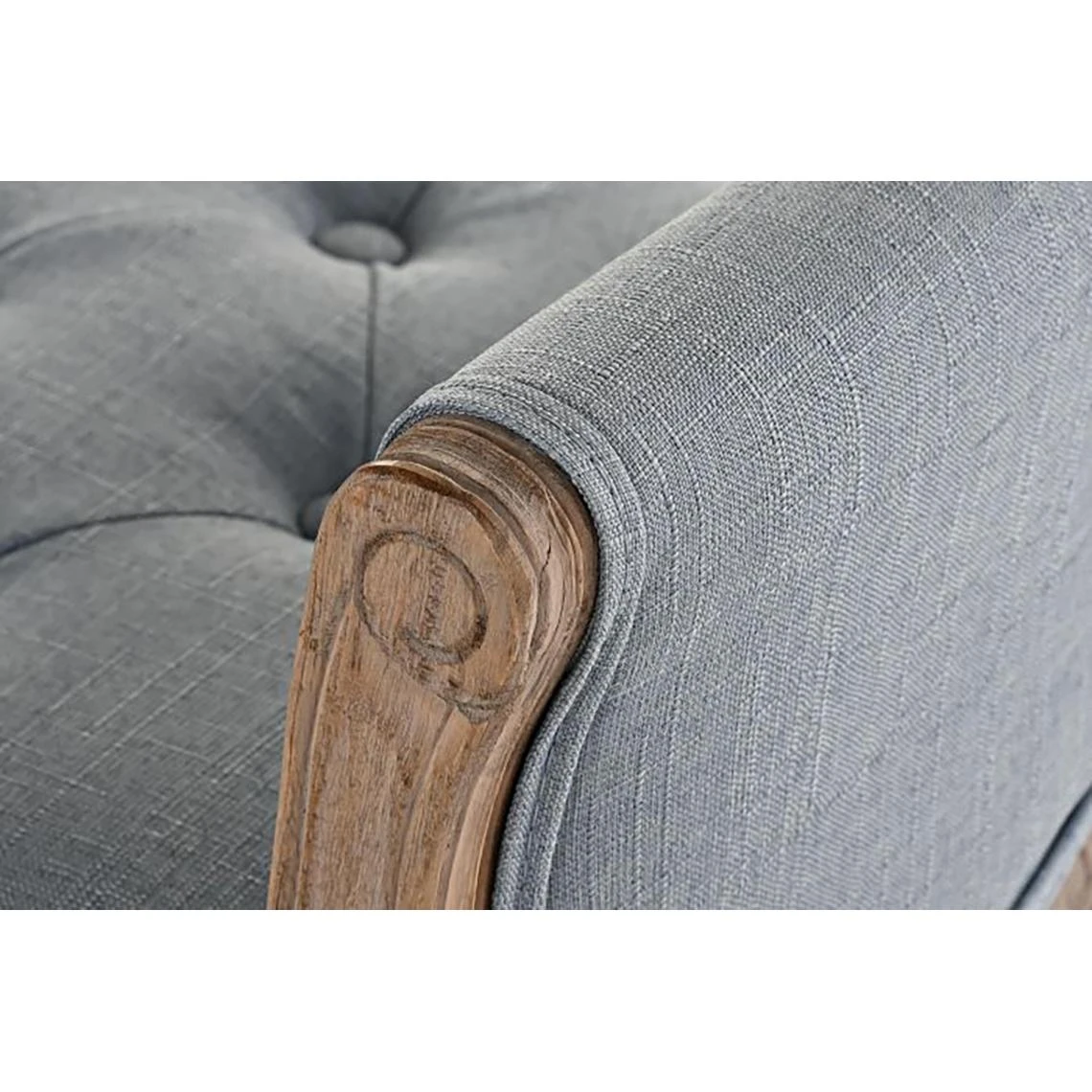 Pegane Banquette En Bois De Caoutchouc Coloris Bleu- Longueur 109 X Profondeu... 5 Pegane Banquette En Bois De Caoutchouc Coloris Bleu- Longueur 109 X Profondeu... – Image 3