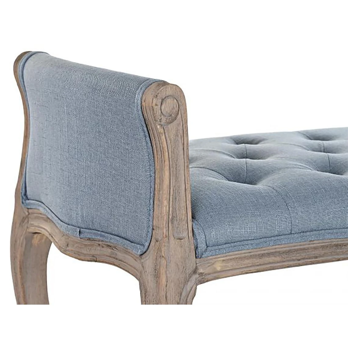 Pegane Banquette En Bois De Caoutchouc Coloris Bleu- Longueur 109 X Profondeu... 6 Pegane Banquette En Bois De Caoutchouc Coloris Bleu- Longueur 109 X Profondeu... – Image 4