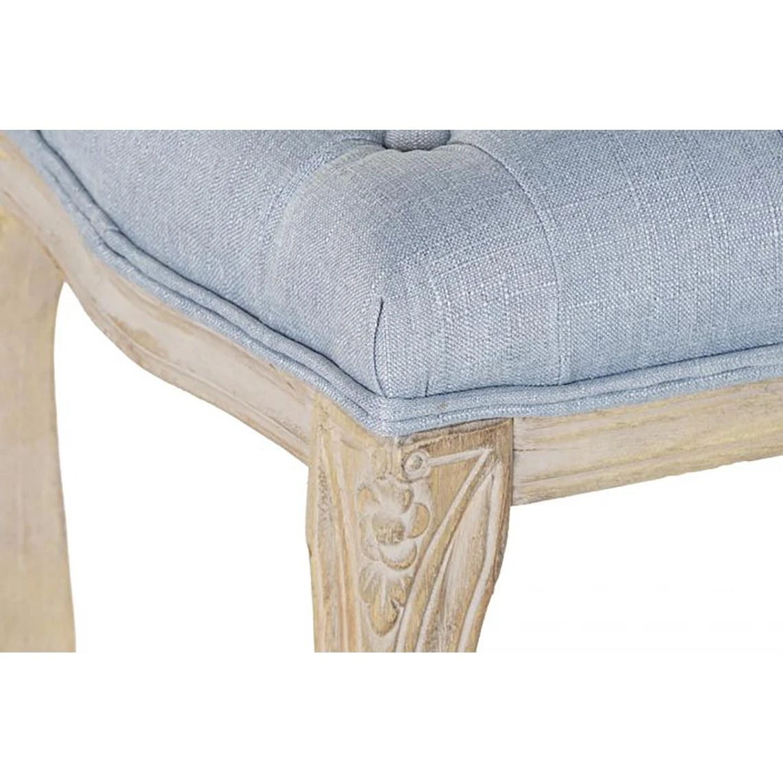 Pegane Banquette En Bois De Caoutchouc Coloris Bleu- Longueur 110 X Profondeu... 5 Pegane Banquette En Bois De Caoutchouc Coloris Bleu- Longueur 110 X Profondeu... – Image 3