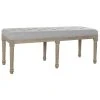 Pegane Banquette En Bois De Caoutchouc Coloris Gris Clair - Longueur 122 X Pr... -Vente-unique shop banquette en bois de caoutchouc coloris gris clair longueur 122 x profondeur 41 x hauteur 48 cm 13600840 37357876 1140x1140
