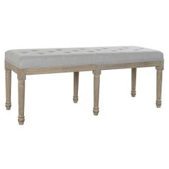 Pegane Banquette En Bois De Caoutchouc Coloris Gris Clair - Longueur 122 X Pr... -Vente-unique shop banquette en bois de caoutchouc coloris gris clair longueur 122 x profondeur 41 x hauteur 48 cm 13600840 37357884 1140x1140