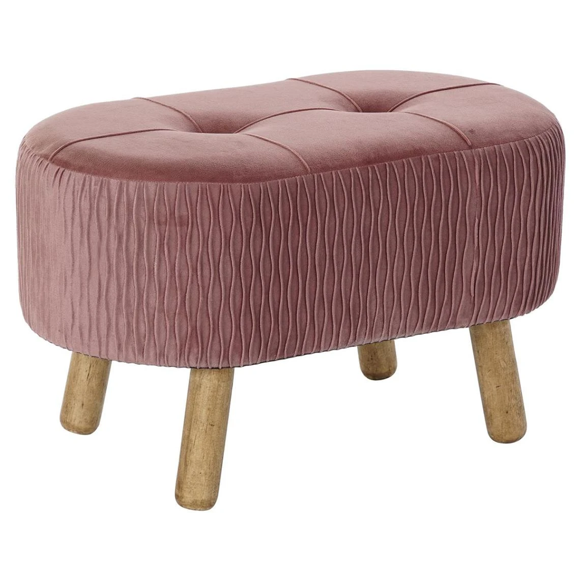 Pegane Banquette En Bois Et Velours Rose - Longueur 60 X Profondeur 35 X Haut... 3 Pegane Banquette En Bois Et Velours Rose - Longueur 60 X Profondeur 35 X Haut...