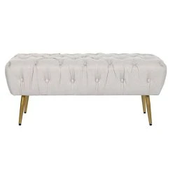Pegane Banquette En Métal Coloris Beige Et Pieds Doré- Longueur 103 X Profo... 11 Pegane Banquette En Métal Coloris Beige Et Pieds Doré- Longueur 103 X Profo... -Vente-unique shop banquette en metal coloris beige et pieds dore longueur 103 x profondeur 46 x hauteur 42 cm 13600832 37357846 1140x1140