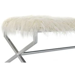 Pegane Banquette En Métal Coloris Blanc Et Pieds Argenté - Longueur 120 X P... 10 Pegane Banquette En Métal Coloris Blanc Et Pieds Argenté - Longueur 120 X P... -Vente-unique shop banquette en metal coloris blanc et pieds argente longueur 120 x profondeur 40 x hauteur 45 cm 13600842 37357892 1140x1140