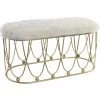 Pegane Banquette En Métal Coloris Blanc Et Pieds Doré- Longueur 91 X Profon... 2 Pegane Banquette En Métal Coloris Blanc Et Pieds Doré- Longueur 91 X Profon... -Vente-unique shop banquette en metal coloris blanc et pieds dore longueur 91 x profondeur 40 x hauteur 46 cm 13600886 37358094 1140x1140