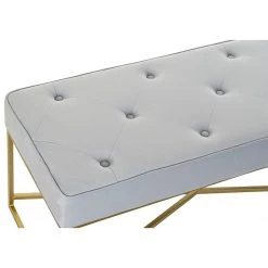 Pegane Banquette En Métal Coloris Bleu Ciel Et Pieds Doré- Longueur 119 X P... 11 Pegane Banquette En Métal Coloris Bleu Ciel Et Pieds Doré- Longueur 119 X P... -Vente-unique shop banquette en metal coloris bleu ciel et pieds dore longueur 119 x profondeur 45 x hauteur 43 cm 13600874 37358042 1140x1140