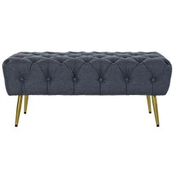 Pegane Banquette En Métal Coloris Bleu- Longueur 103 X Profondeur 46 X Haute... -Vente-unique shop banquette en metal coloris bleu longueur 103 x profondeur 46 x hauteur 42 cm 13600838 37357868 1140x1140