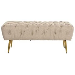 Pegane Banquette En Métal Coloris Marron Clair- Longueur 103 X Profondeur 46... -Vente-unique shop banquette en metal coloris marron clair longueur 103 x profondeur 46 x hauteur 42 cm 13601020 37358722 1140x1140