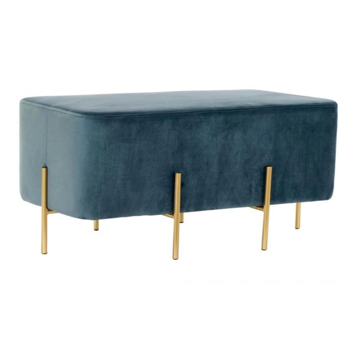 Pegane Banquette En Métal Et Polyester Coloris Bleu - Longueur 91 X Profonde... 3 Pegane Banquette En Métal Et Polyester Coloris Bleu - Longueur 91 X Profonde...