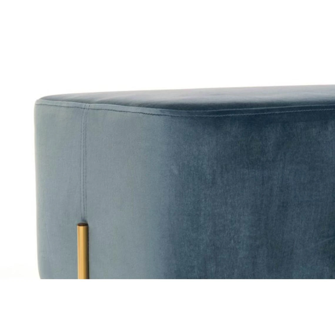Pegane Banquette En Métal Et Polyester Coloris Bleu - Longueur 91 X Profonde... 6 Pegane Banquette En Métal Et Polyester Coloris Bleu - Longueur 91 X Profonde... – Image 4