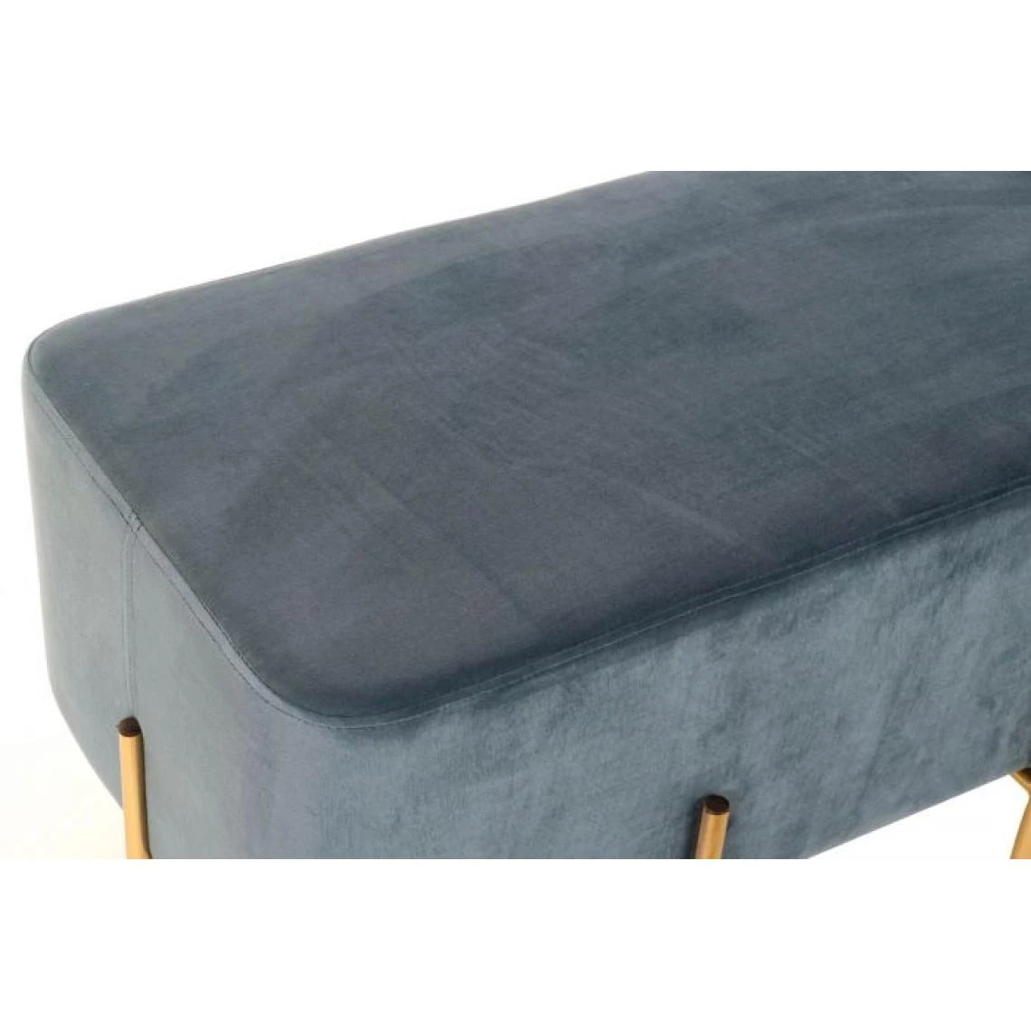 Pegane Banquette En Métal Et Polyester Coloris Bleu - Longueur 91 X Profonde... 7 Pegane Banquette En Métal Et Polyester Coloris Bleu - Longueur 91 X Profonde... – Image 5