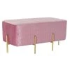 Pegane Banquette En Métal Et Polyester Coloris Rose - Longueur 91 X Profonde... -Vente-unique shop banquette en metal et polyester coloris rose longueur 91 x profondeur 465 x hauteur 42 cm 13600988 37358576 1140x1140