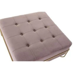 Pegane Banquette En Métal Et Velours Coloris Rose Et Pieds Doré - Longueur ... -Vente-unique shop banquette en metal et velours coloris rose et pieds dore longueur 80 x profondeur 80 x hauteur 42 cm 13600850 37357930 1140x1140