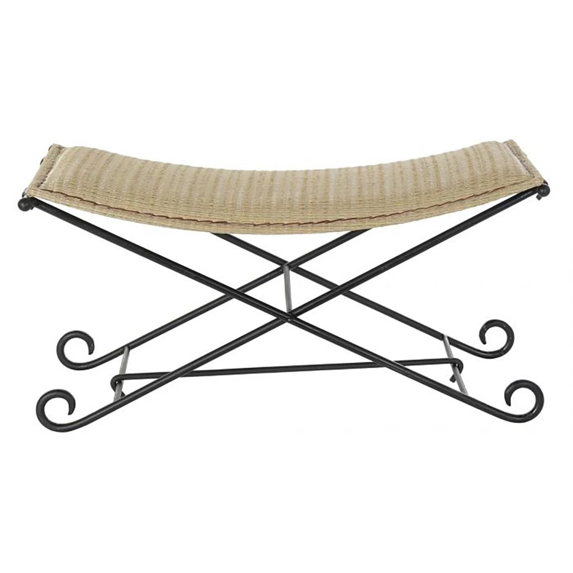 Pegane Banquette En Rotin Coloris Marron Clair Et Pieds Noir- Longueur 94 X P... 4 Pegane Banquette En Rotin Coloris Marron Clair Et Pieds Noir- Longueur 94 X P... – Image 2